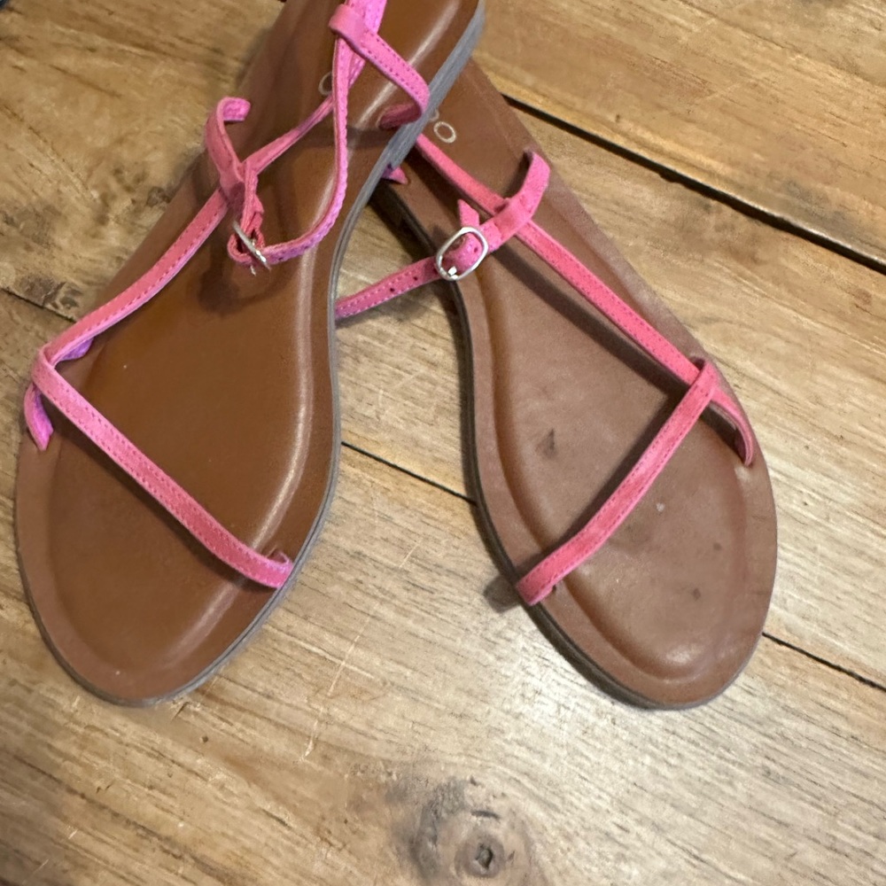 Aldo Pink Strappy Sandals